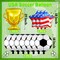 Soccer Balloons Set 11 Pcs, Football Balloons Party Decorations Gold Winner Trophy Balloon USA Patriotic Anniversary World Cup Soccer Sports Theme Party Decorations